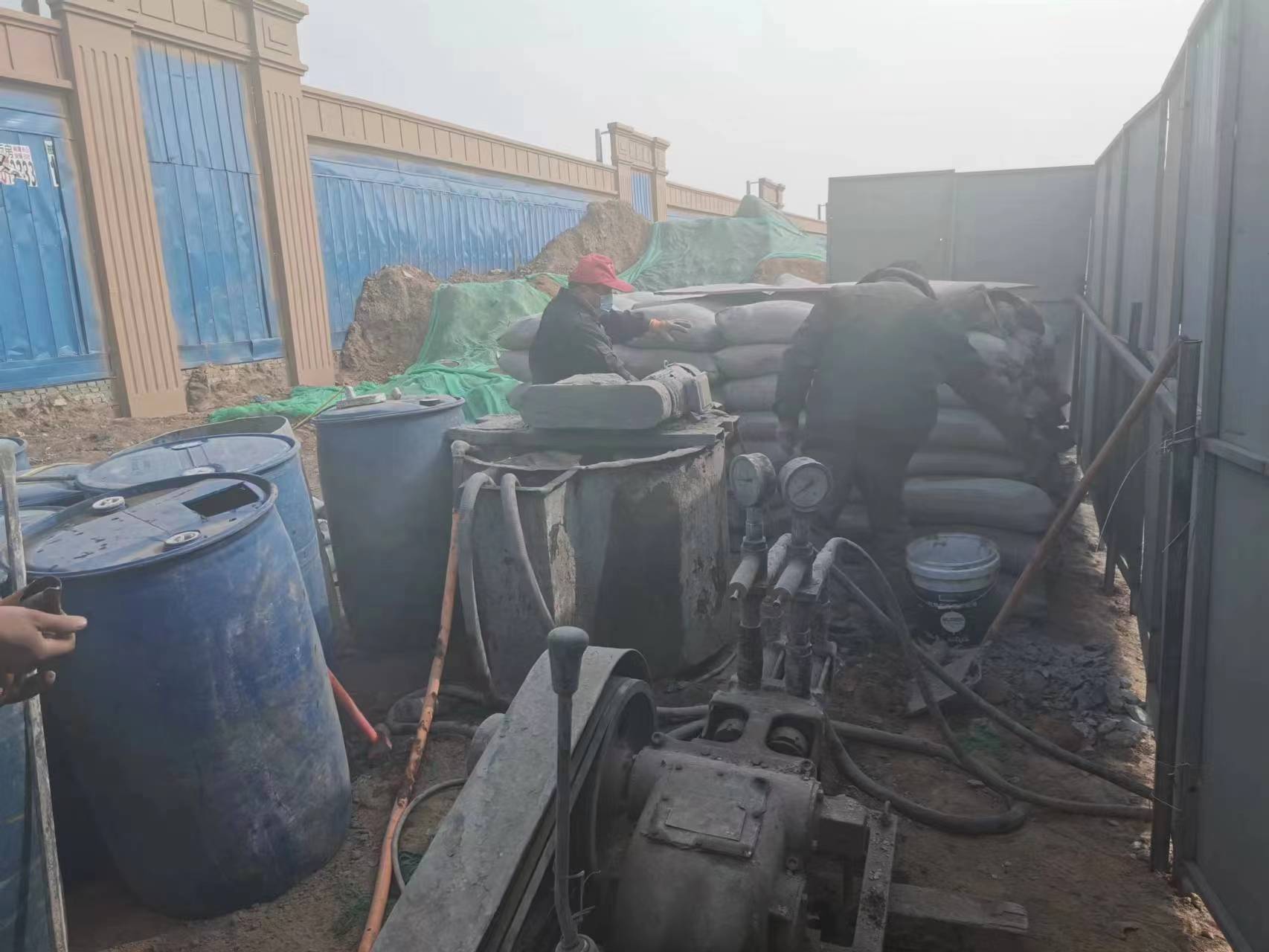 东路镇地基沉降注浆加固